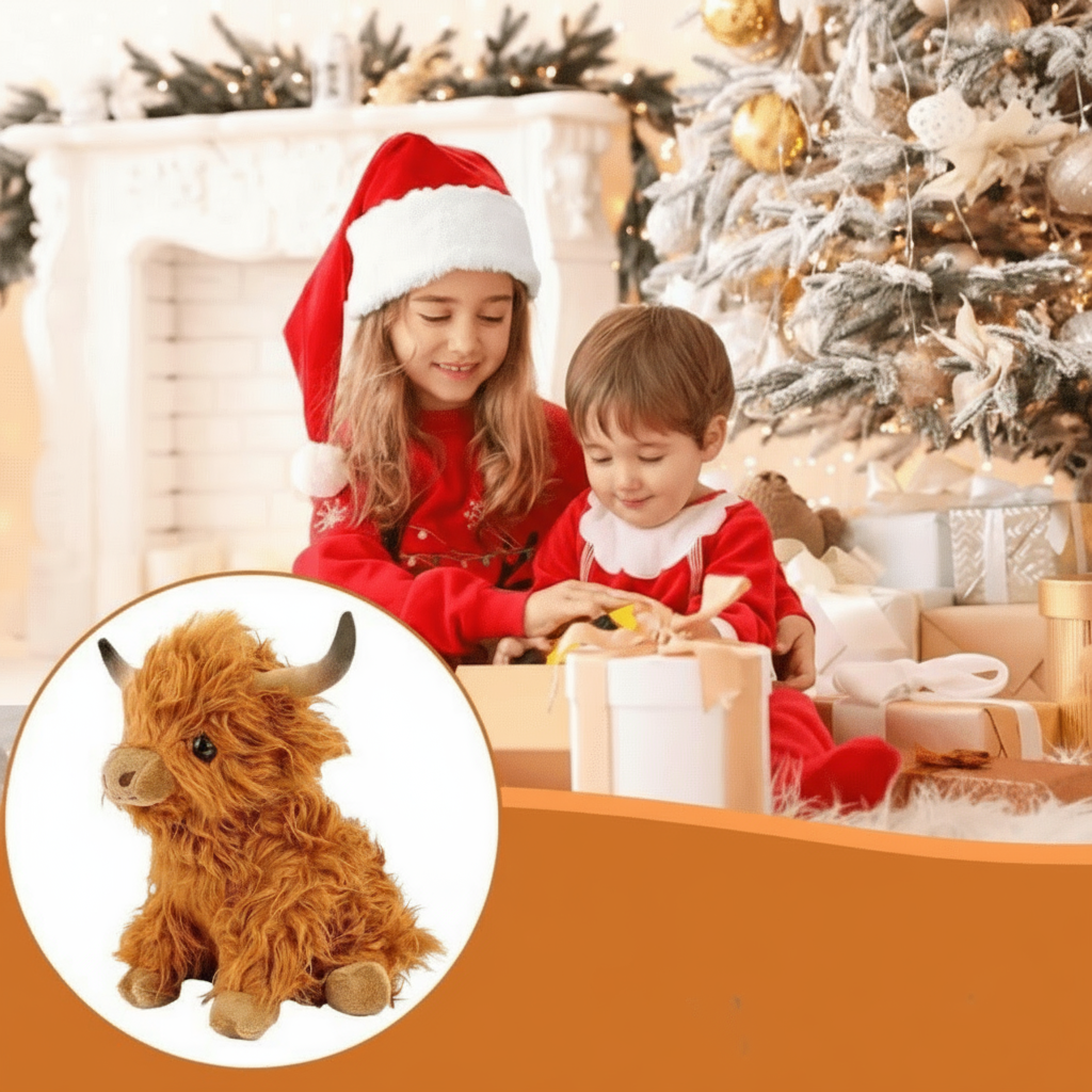 Knuffelige Hooglandkoe Pluche Knuffel 3