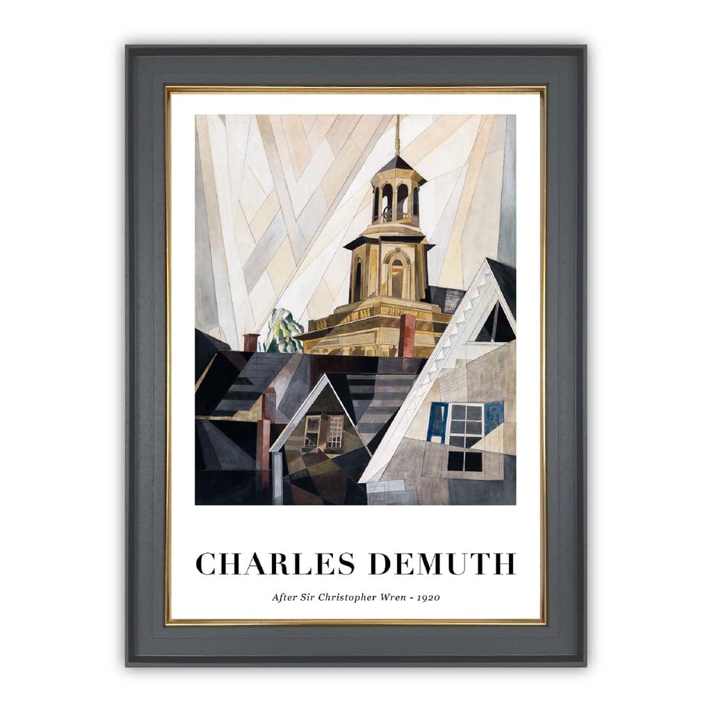 Kunstprint Charles Demuth geïnspireerd door Christopher Wren 0
