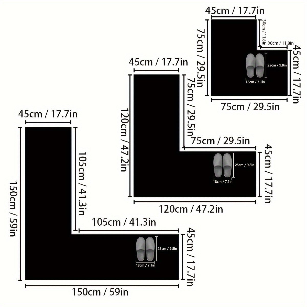 L-vormige Keukenmat Modern Met Antislip Onderzijde voor Comfort en Stijl 2