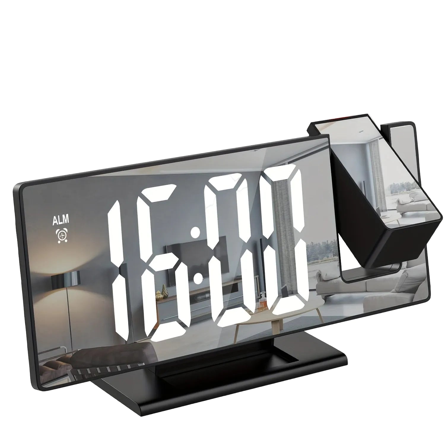 LED Projectiewekker met Verstelbare Projectie 0
