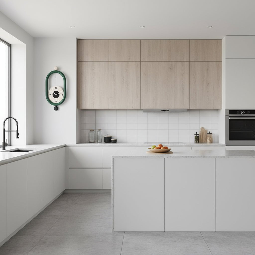 Lange Wandklok met Luxe 3D-Design 3