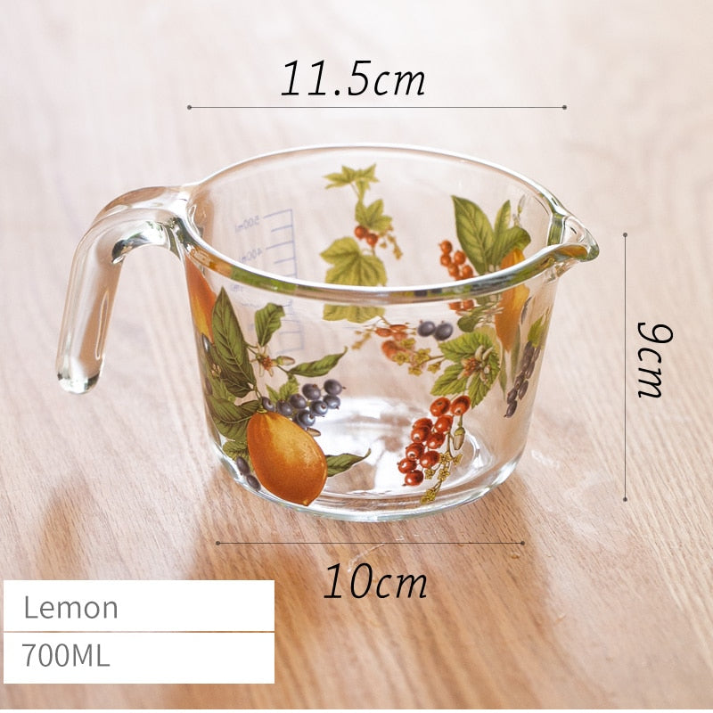 Maatbeker met Deksel Bloemen Design 14
