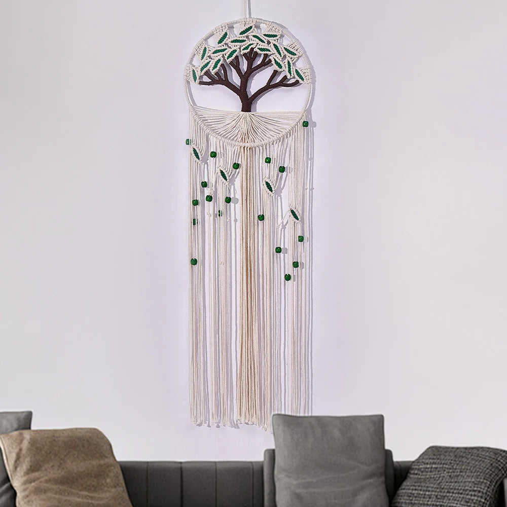 Macramé Wanddecoratie Levensboom Bohemian Stijl 3