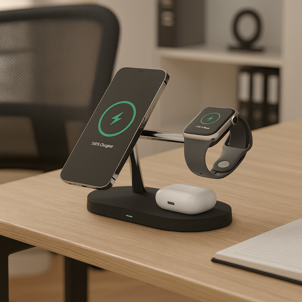 MagSafe 3-in-1 Oplaadstation voor iPhone, Watch en AirPods 0
