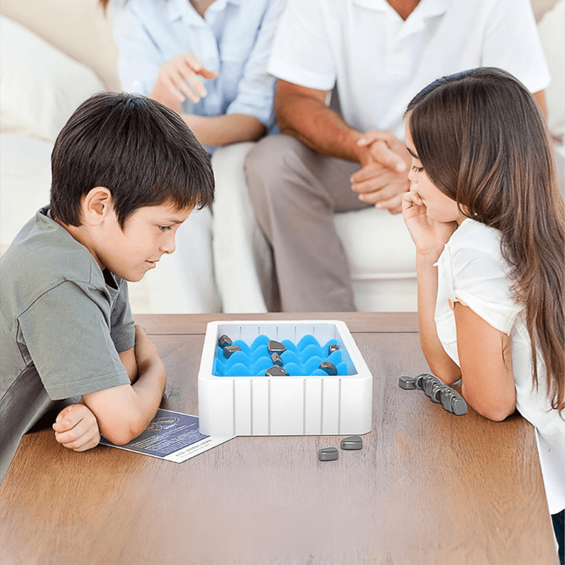 Magnetisch Schaakspel voor Kinderen - Compact en Opvouwbaar Schaakset met Magnetische Schaakstukken 7