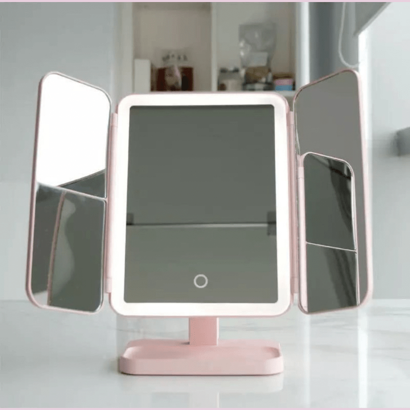 Make-up Spiegel Driedelig met LED-verlichting 1