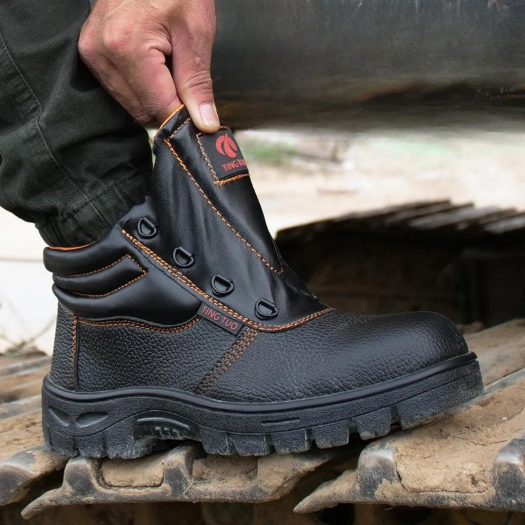 Mannen Veiligheidslaarzen Waterdicht met Antislip Zool voor Werk