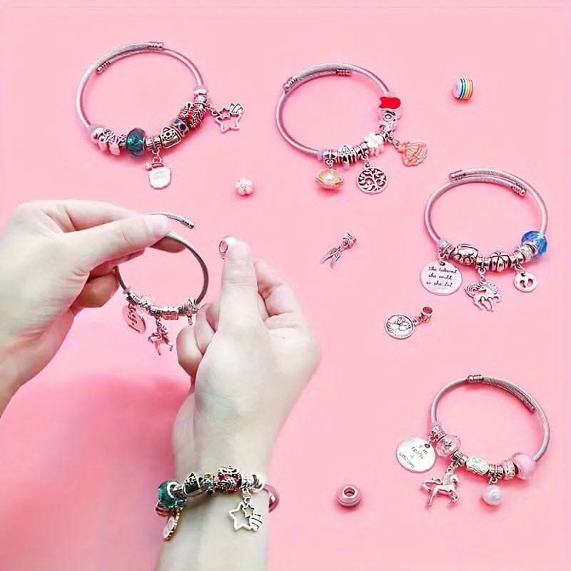 Meisjes Armband Knutselset Met Fonkelende Bedels 3