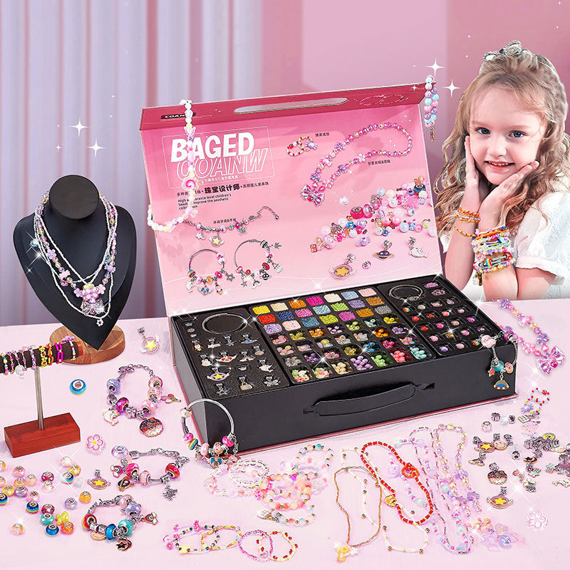 Meisjes DIY Sieraden Set met Bedelarmband 14