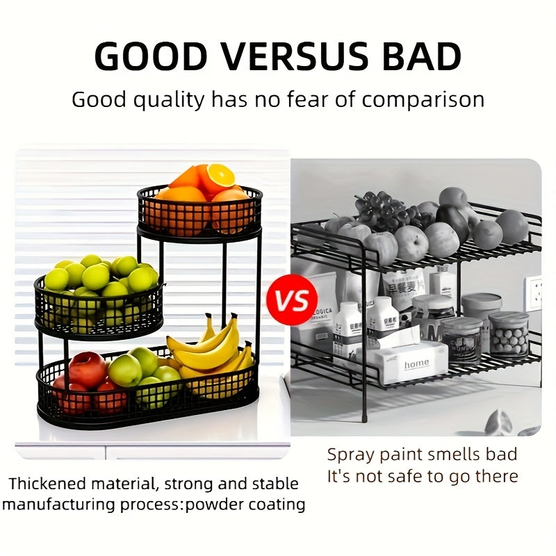 Metalen Fruitmand Meerdere Etages voor Keuken en Eetruimte 5