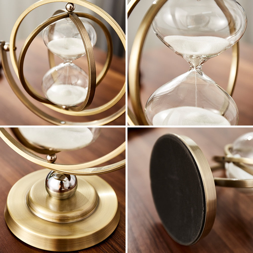 Metalen Zandloper Decoratief Accessoire 1
