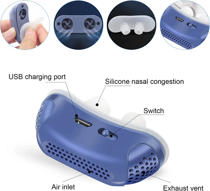 Micro CPAP Anti-Snurkapparaat voor Comfortabel Slapen 1