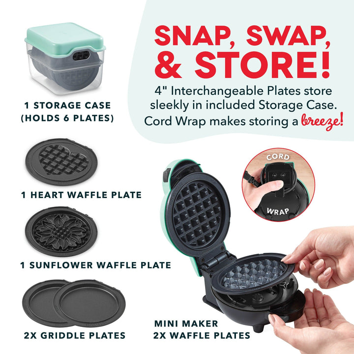 Mini Wafel- en Grillpers voor Ontbijt en Tussendoortjes 4
