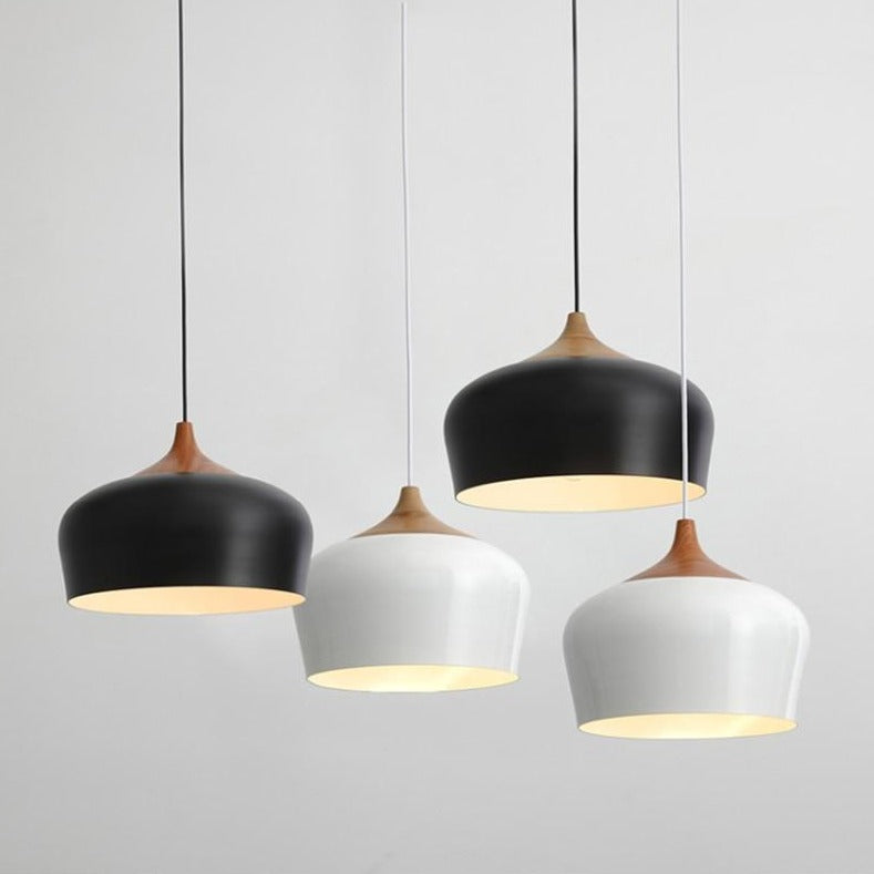 Minimalistische Hanglamp Met Pastel Koepel 0