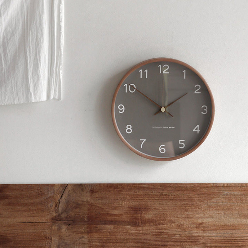 Minimalistische Wandklok Hout Stille Analoge Klok 6