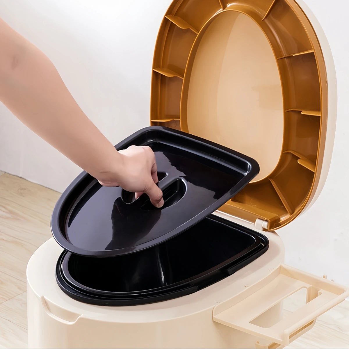 Mobiel Noodtoilet met Papierhouder en Geurbescherming 5