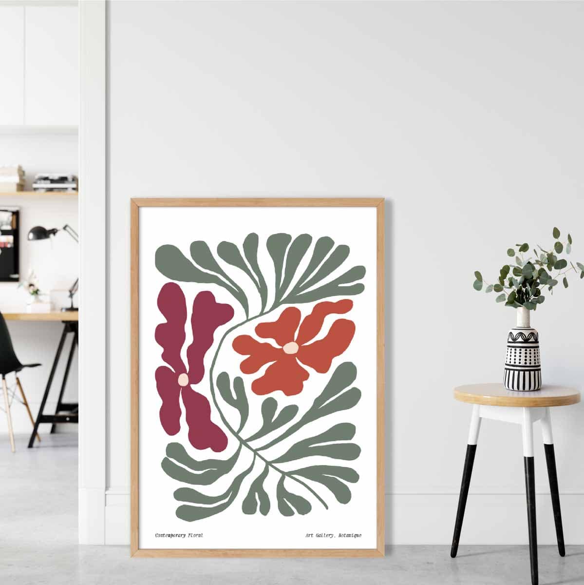 Moderne Bloemenposter Boho Stijl voor Interieurdecoratie 1
