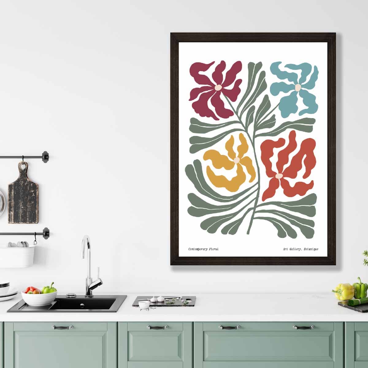 Moderne Botanische Bloemenposter Boho Stijl 3