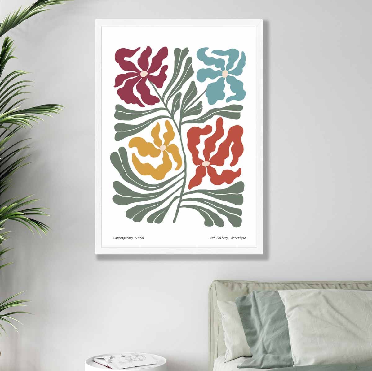 Moderne Botanische Bloemenposter Boho Stijl 4
