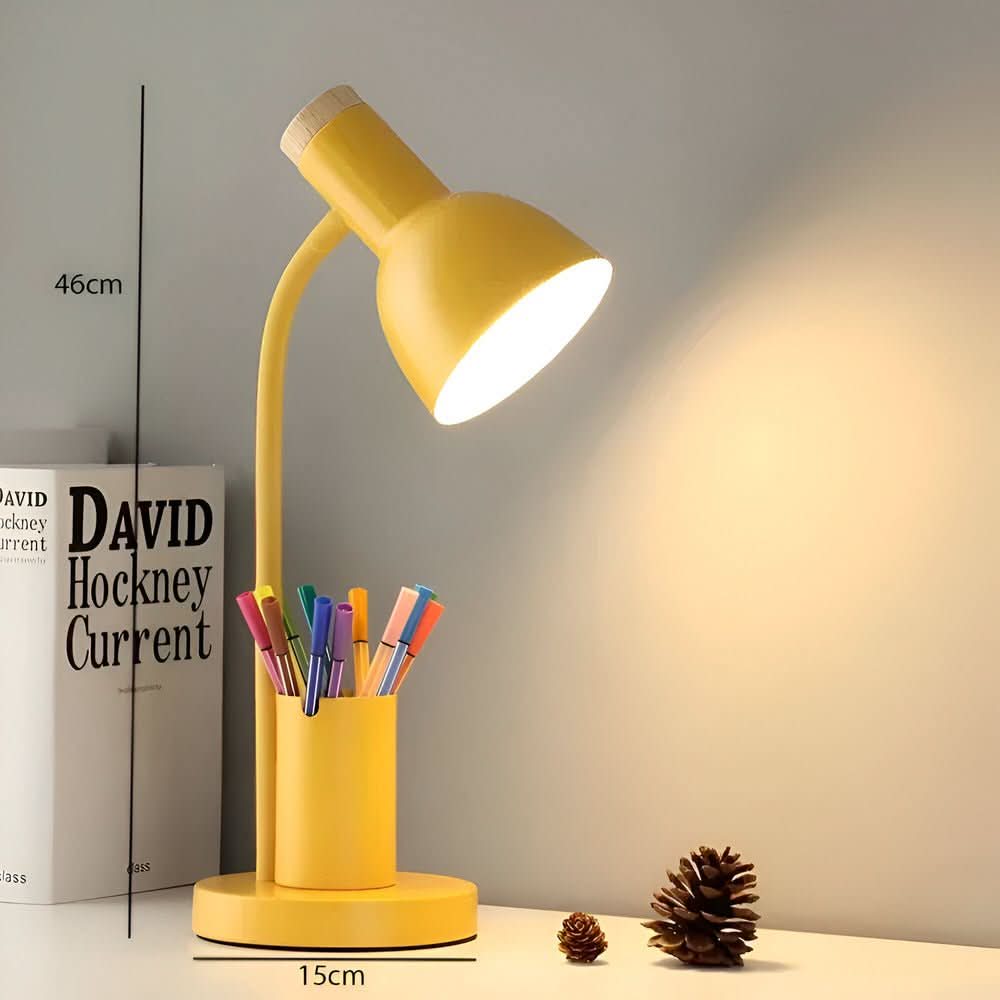 Moderne Bureaulamp LED met Penhouder en Verstelbare Lampkop 6