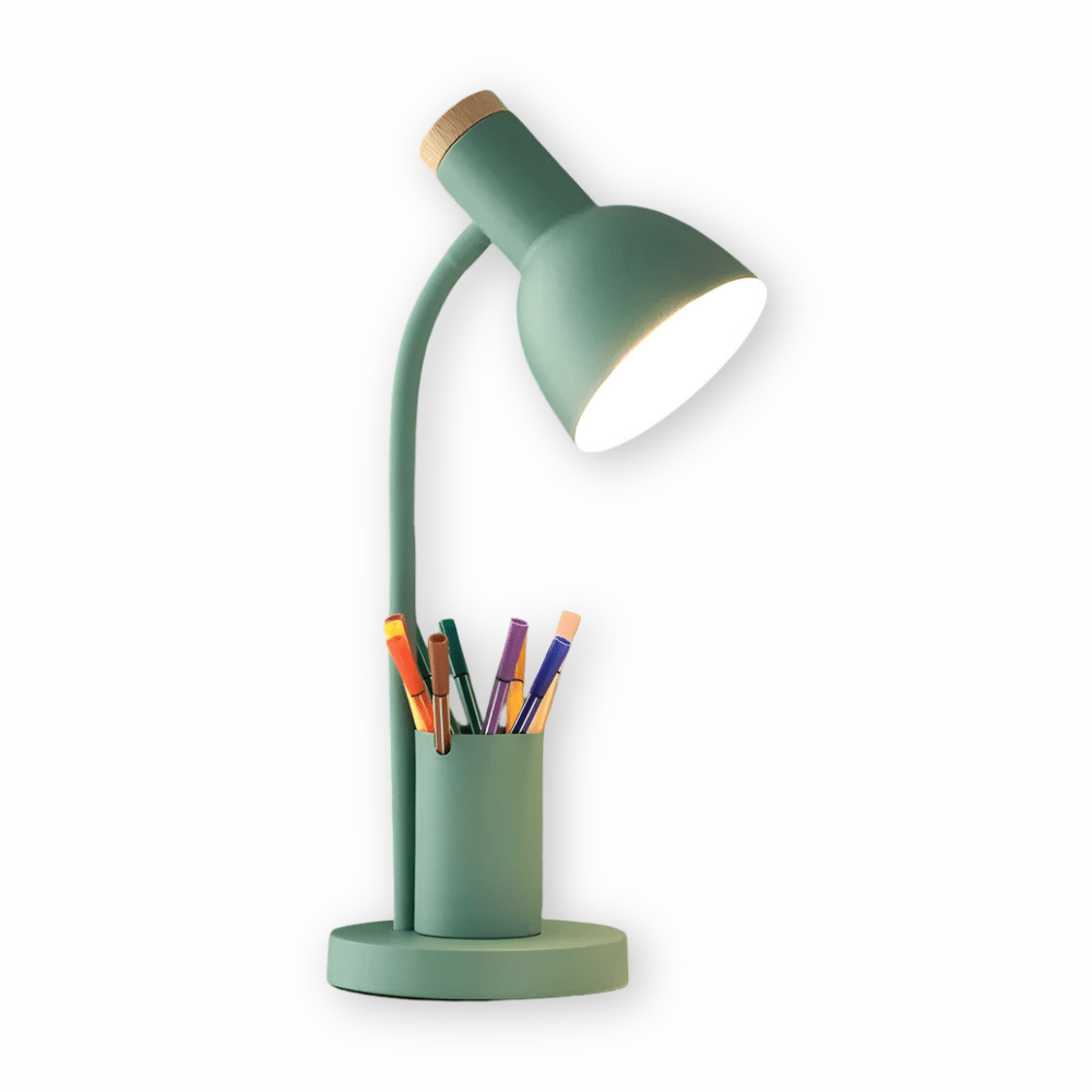 Moderne Bureaulamp LED met Penhouder en Verstelbare Lampkop 9