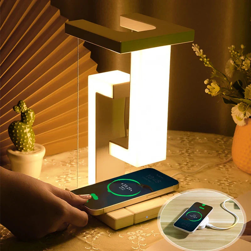 Moderne Bureaulamp met Draadloos Oplaadstation 0