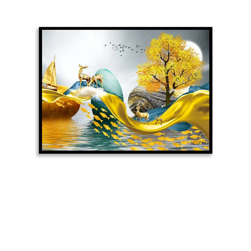 Moderne Canvas Elektrische Kastafdekking 1