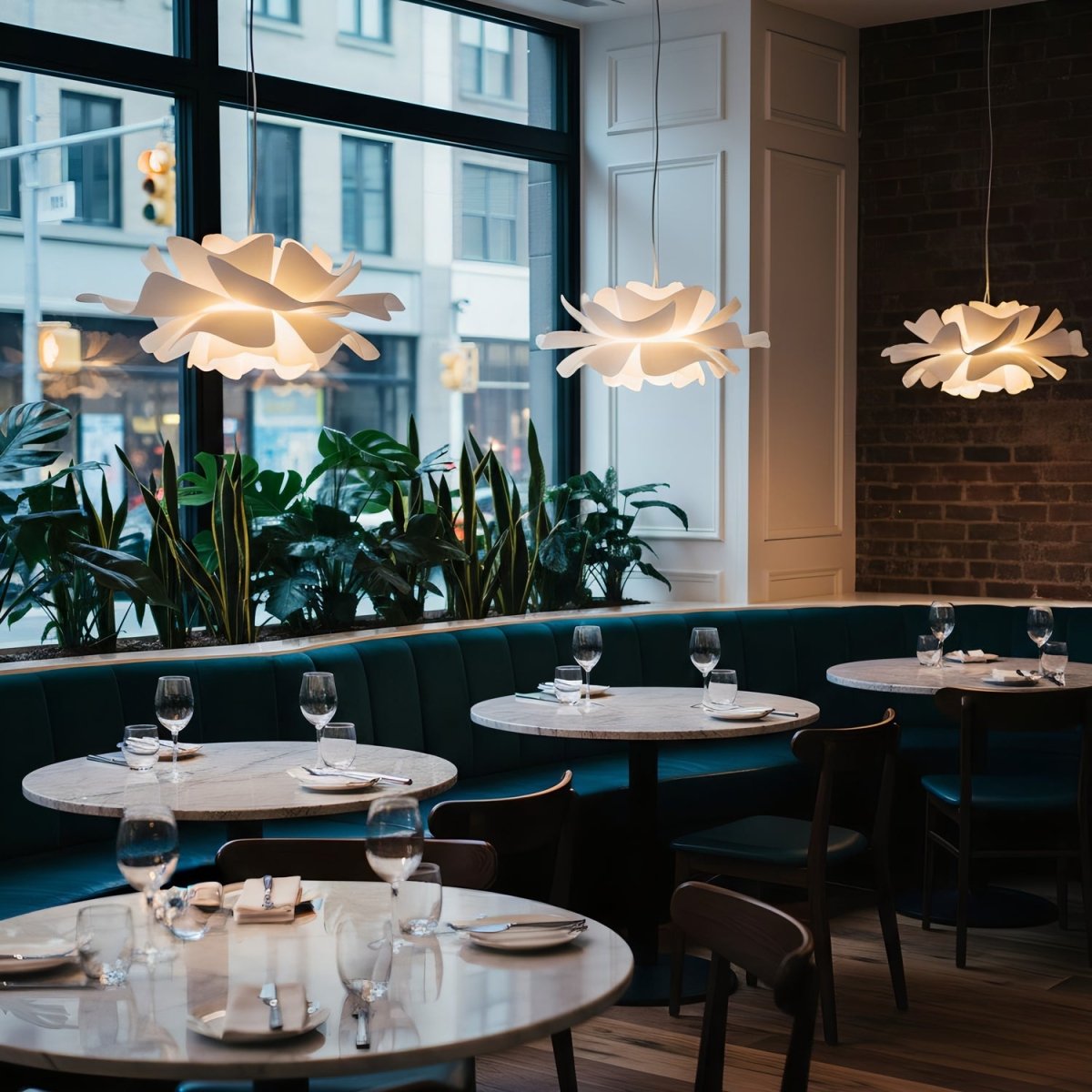 Moderne Hanglamp Eettafel Lotus Inspiratie voor Woonkamer en Eetkamer 7