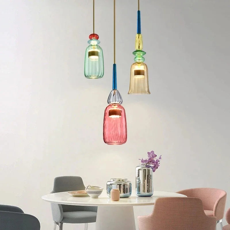 Moderne Hanglamp Macaron Kleur voor Woonkamer en Eetkamer 4