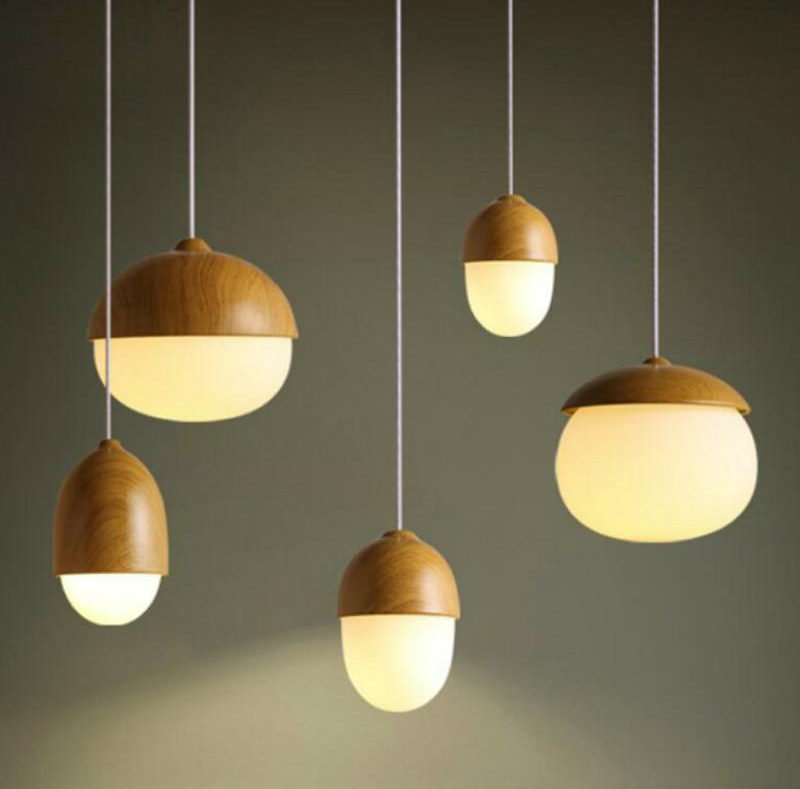 Moderne Hanglamp met Natuurlijke Houten Accenten 1