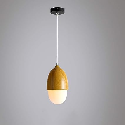 Moderne Hanglamp met Natuurlijke Houten Accenten 6