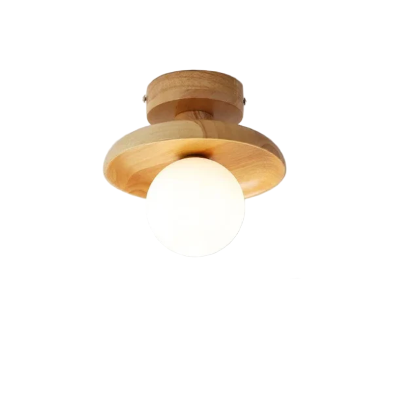 Moderne Houten Plafondlamp Bal Hanglamp