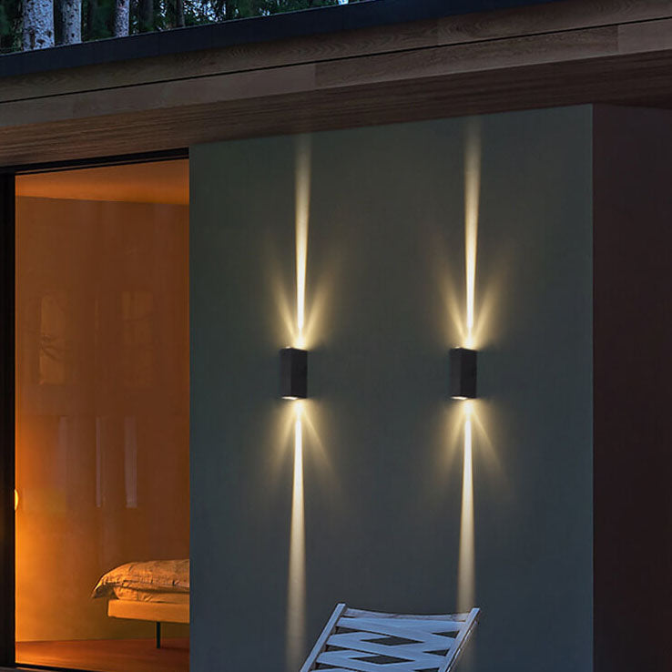 Moderne LED Buitenwandlamp Rechthoekig 2