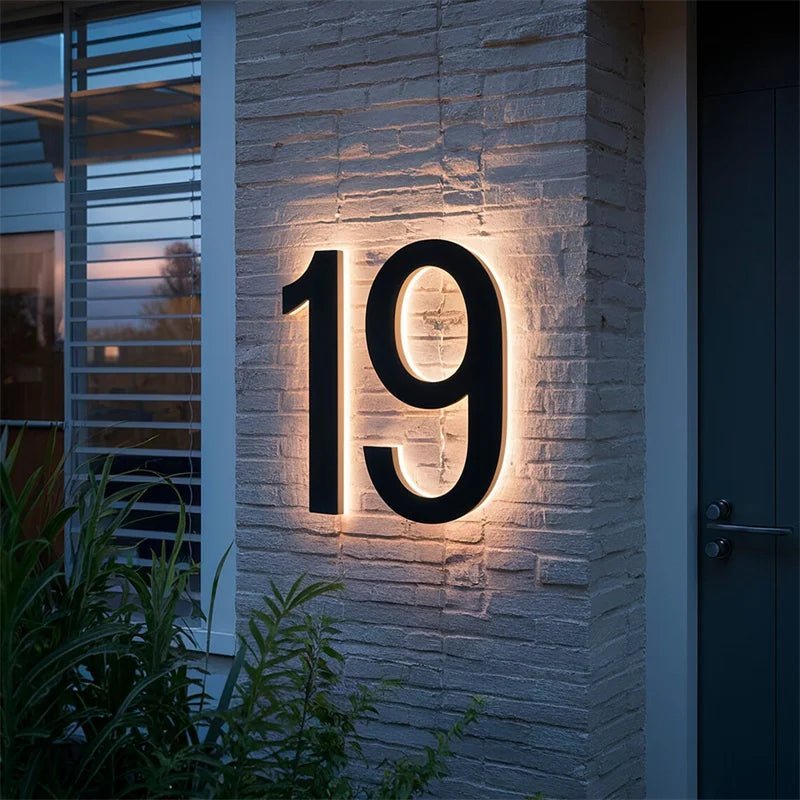 Moderne LED Huisnummers voor Buiten 2