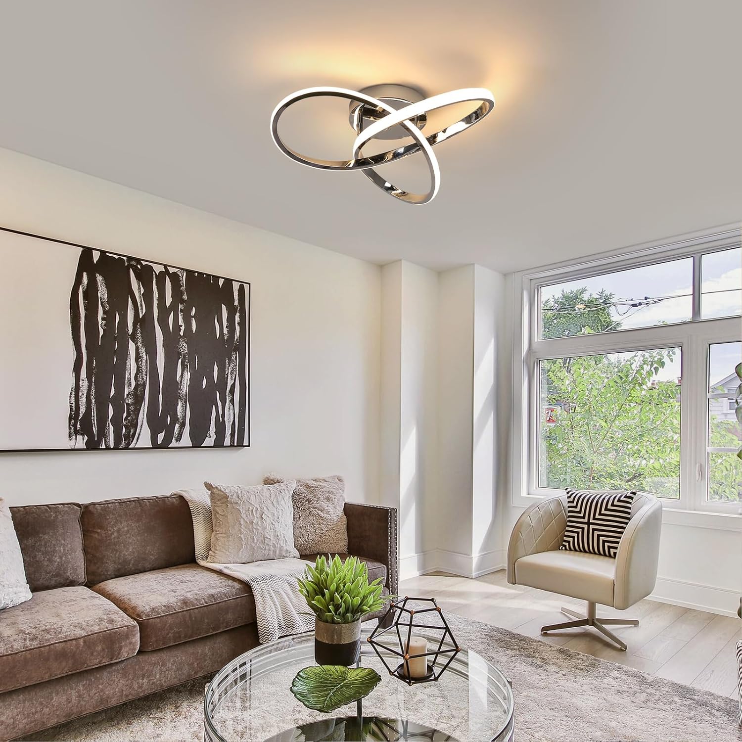 Moderne LED Plafondlamp Bloemontwerp voor Woonruimte en Slaapkamer 4