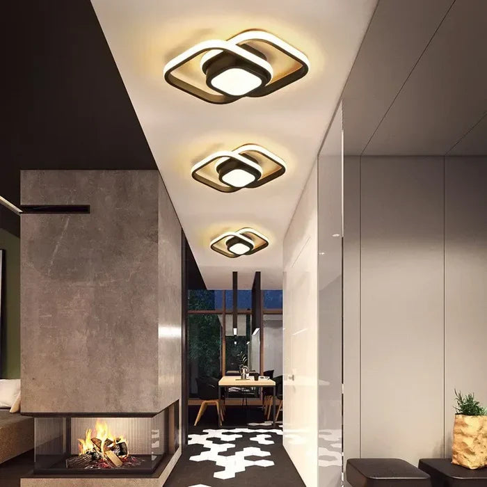 Moderne LED Plafondlamp Dubbel Ringdesign voor Slaapkamer en Woonruimte 4
