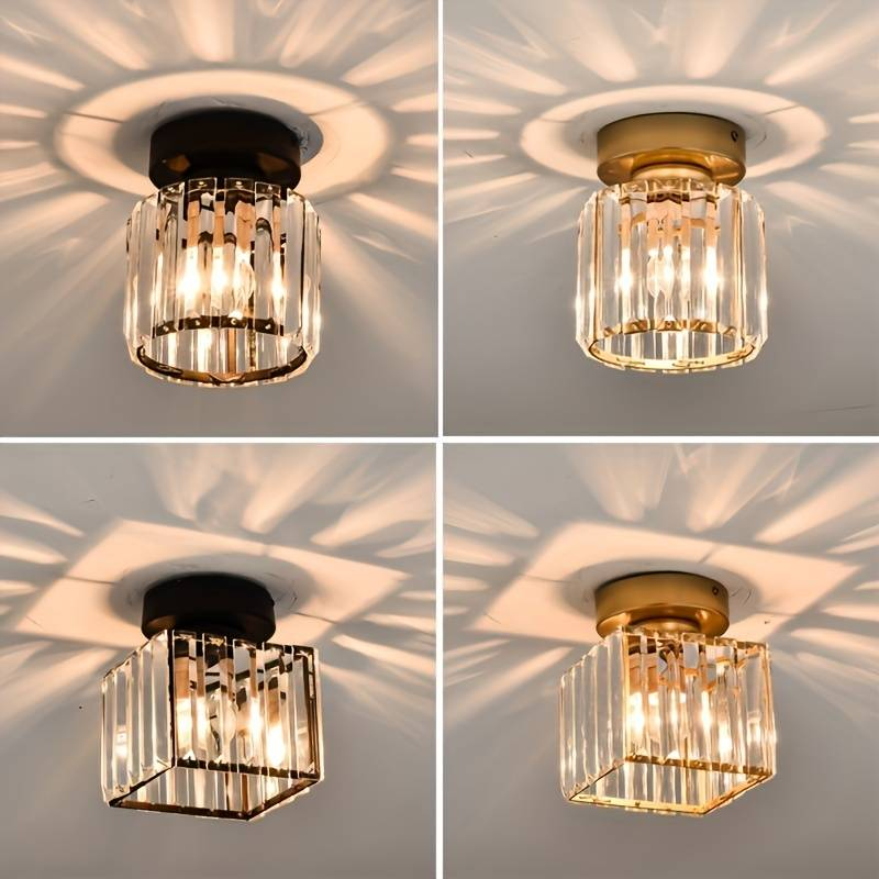 Moderne Plafondlamp met Kristallen Accenten 0