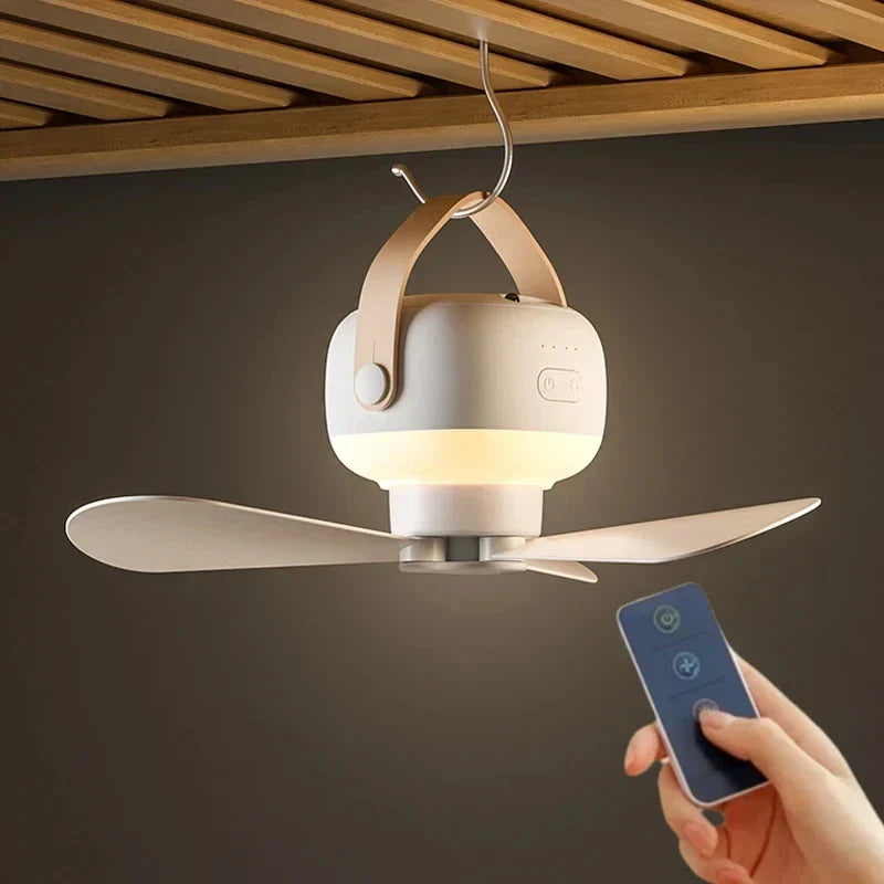 Moderne Plafondventilator met Lamp en Afstandsbediening voor Woonkamer en Slaapkamer 0