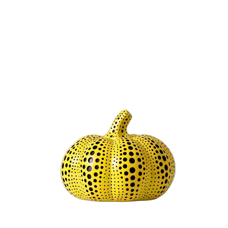 Moderne Pompoen Sculptuur Polkadot In Kusama-Stijl 0