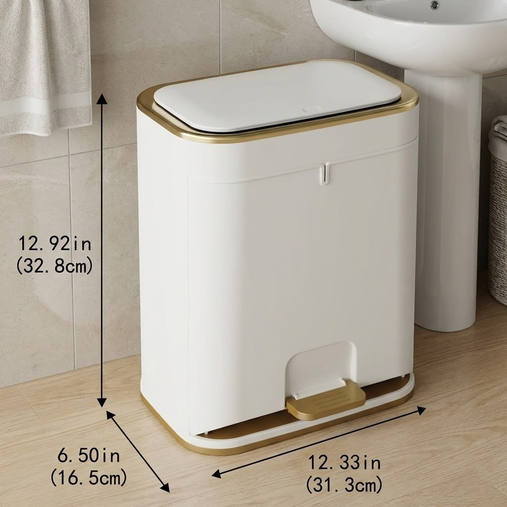Moderne Prullenbak Compact Ontwerp voor Badkamer 4