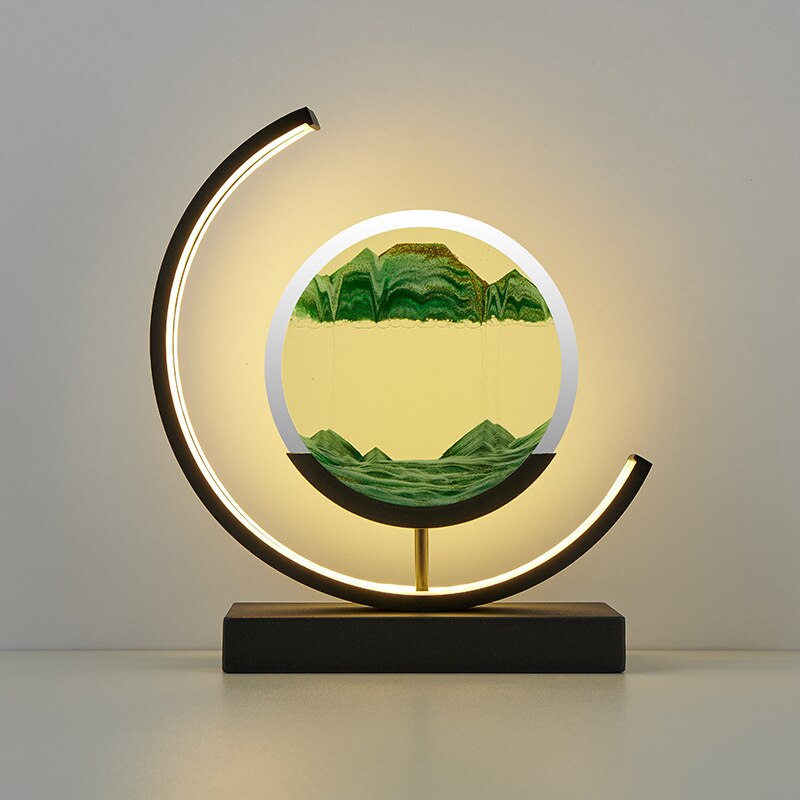 Moderne Tafellamp 3D Zandbak met Dynamische Verlichting 0