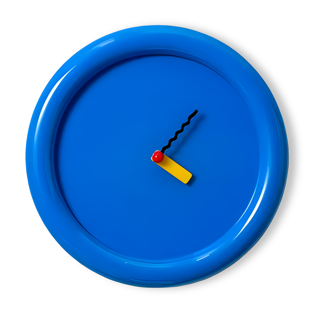 Moderne Wandklok 30 cm Kleurvol Design 9