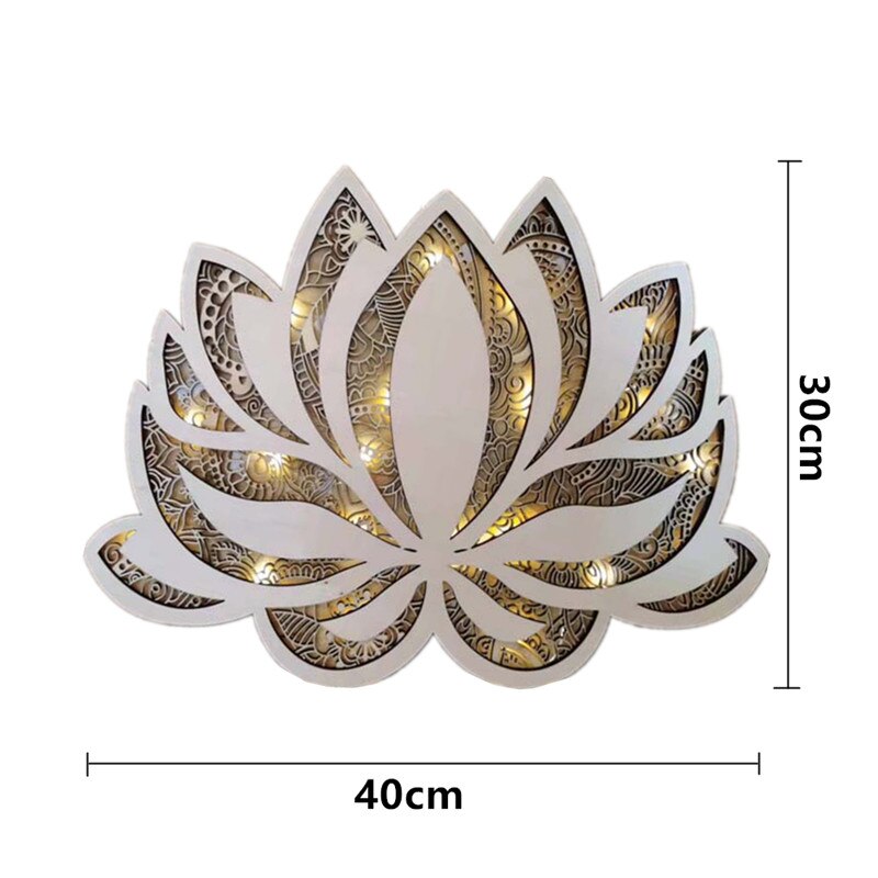 Moderne Wandlamp Lotus Mandala LED 5