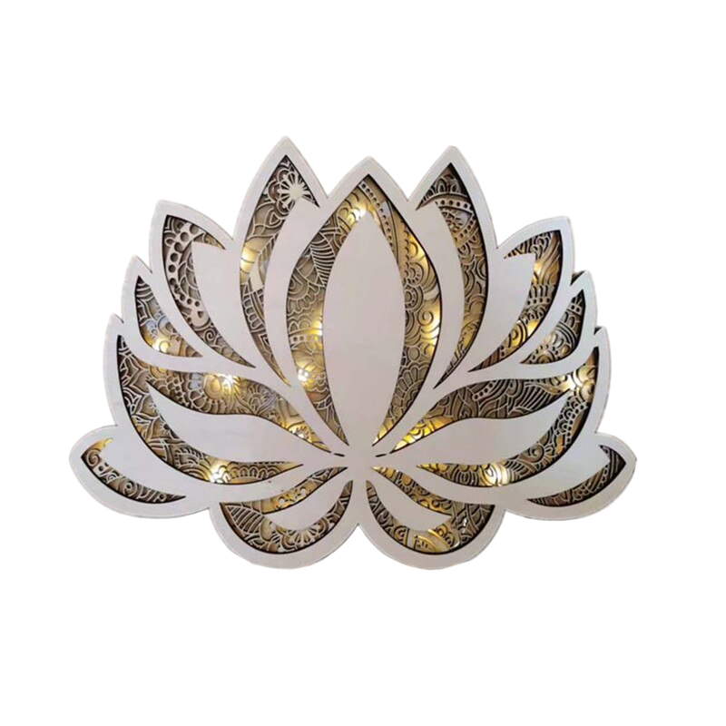 Moderne Wandlamp Lotus Mandala LED