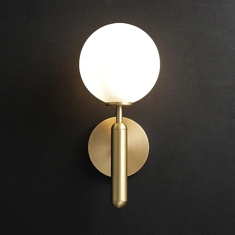 Moderne Wandlamp Ronde Glas Design 0