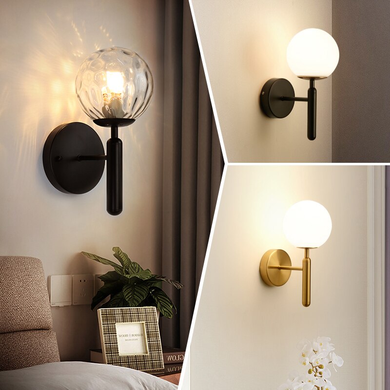 Moderne Wandlamp Ronde Glas Design 2