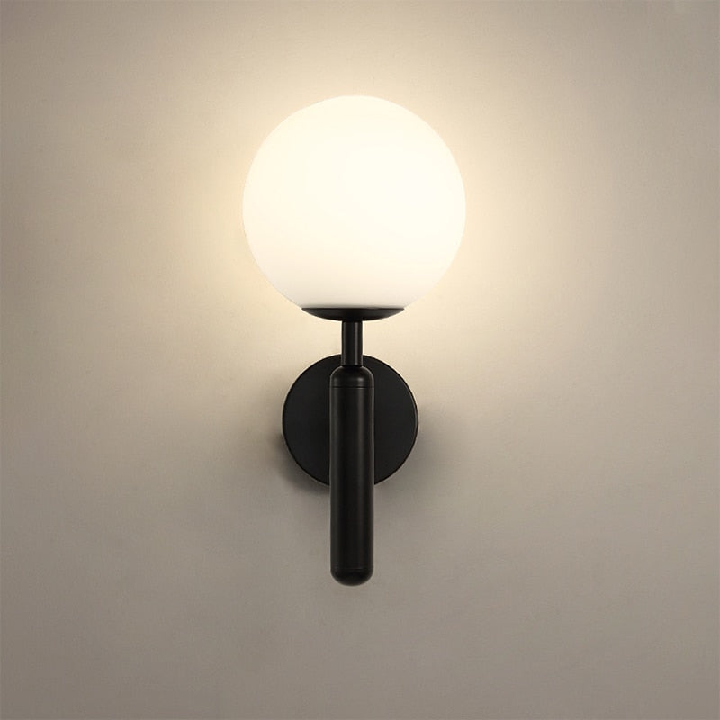 Moderne Wandlamp Ronde Glas Design 3