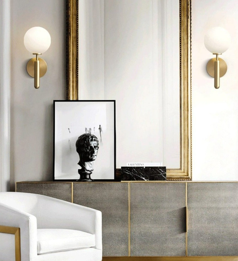 Moderne Wandlamp Ronde Glas Design 5