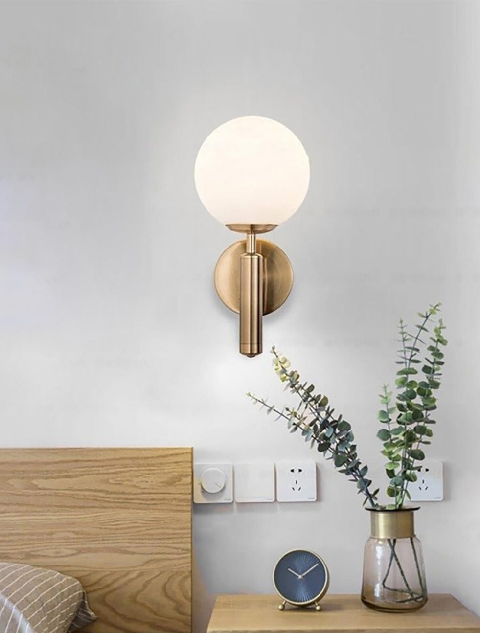 Moderne Wandlamp Ronde Glas Design 6