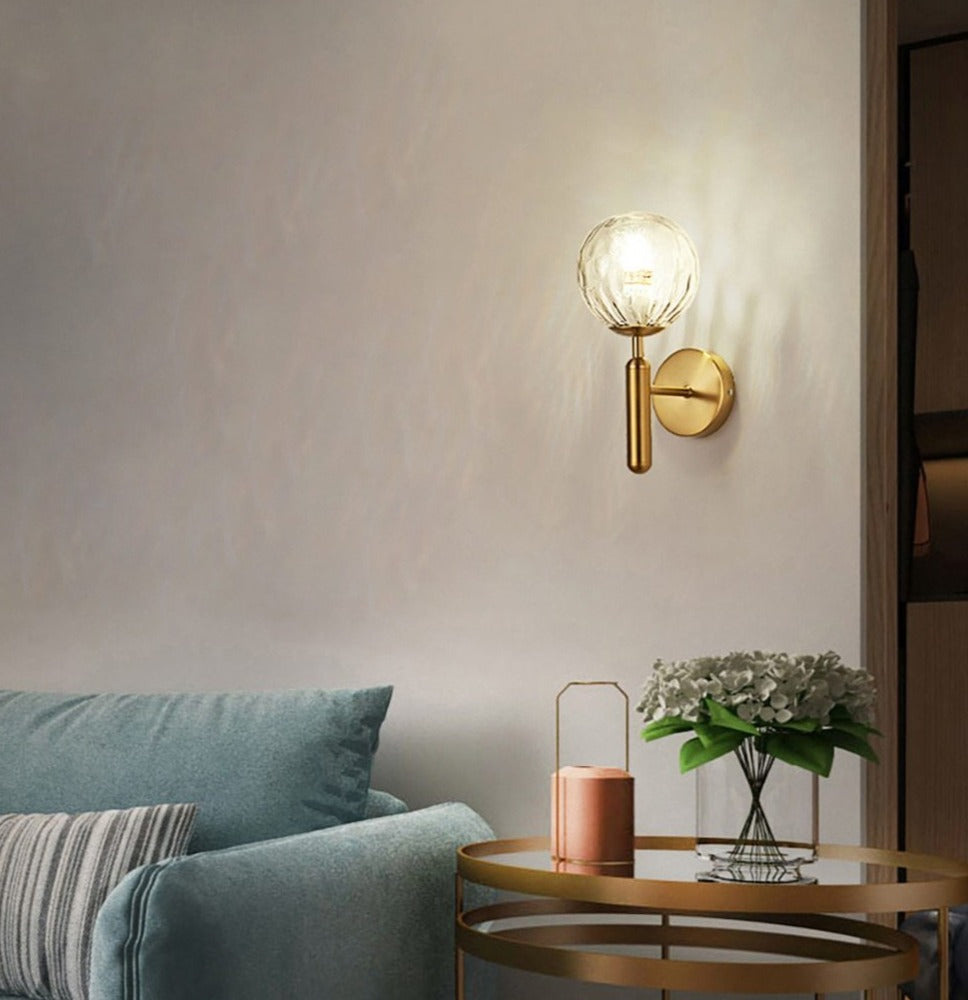 Moderne Wandlamp Ronde Glas Design 7